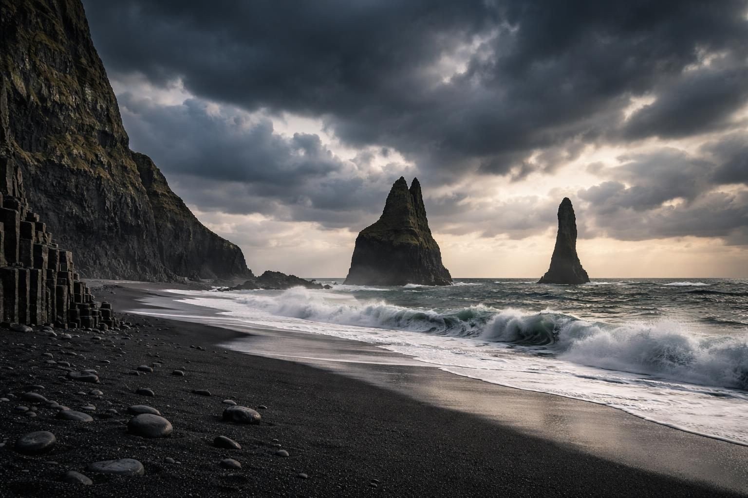 explorez la plage de sable noir en islande, un site naturel exceptionnel offrant des paysages spectaculaires et une expérience unique à ne pas manquer lors de votre voyage.